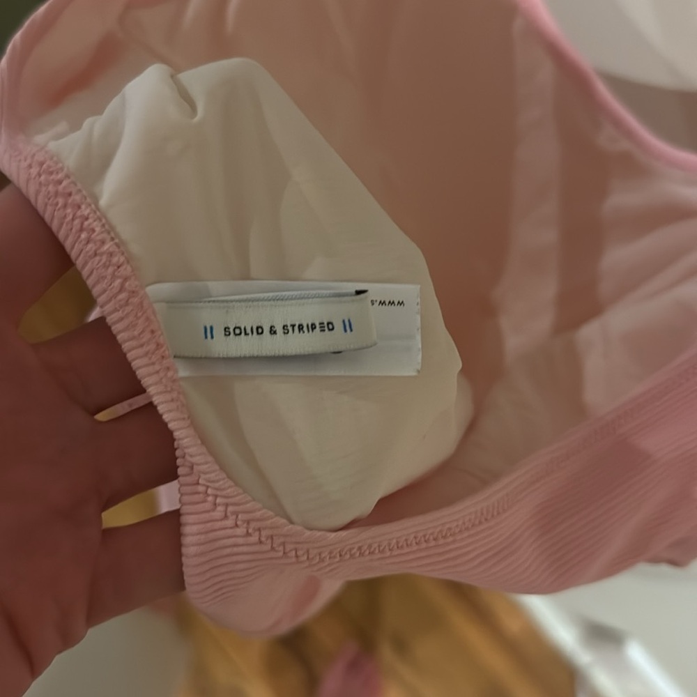 Solid & Stripe Pink One-piece - Picture 3 of 4